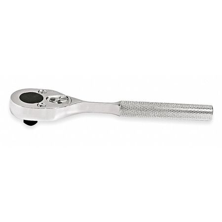 Proto 3/8" Drive 24 Geared Teeth Pear Head Style Hand Ratchet, 7" L, Full Polish Finish J5249