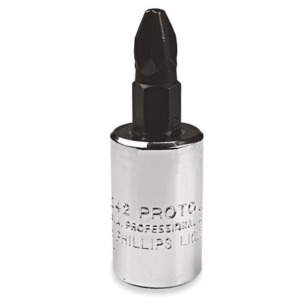 Proto 3/8 in Drive Phillips Socket Bit SAE #3 Tip, 1 31/32 in L J5242