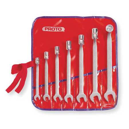 Proto Combo Wrench Set, Antislip, 3/8-3/4 in, 7Pc J1270A