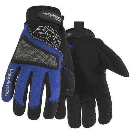 HEXARMOR Cut Resistant Mechanics Gloves, A6 Cut Level, Uncoated, L, 1 PR 4018-L (9)