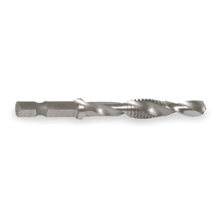 GREENLEE Drill/Tap/Countersink Bit, 3/8-16x3 1/4 L DTAP3/8-16