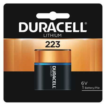 Duracell Battery, 223, Lithium, 6V DL223ABPK