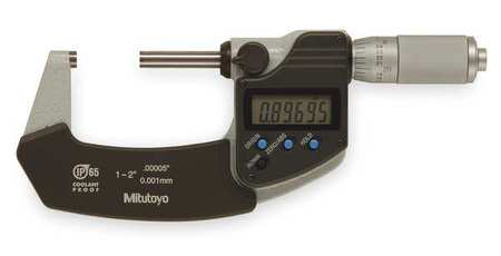MITUTOYO Electronic Digital Micrometer, 1 to 2" 293-345-30