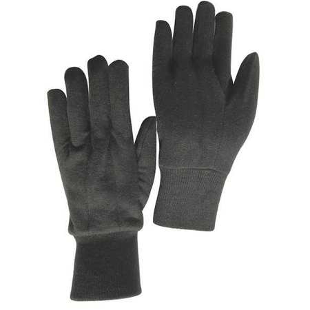 CONDOR Jersey Gloves, Poly/Cotton, S, Brown, PR 5AX38