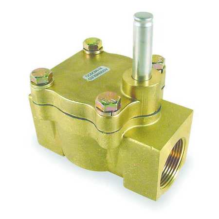 DAYTON Brass Solenoid Valve Less Coil, Normally Closed, 1 1/2 in Pipe Size 007135