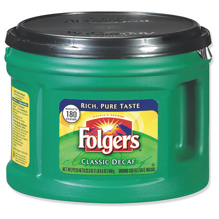 Folgers Coffee Can, Decaf, 22.6 oz. 2550000374