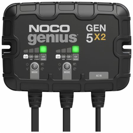 Noco Battery Charger, 10 A Input, 6 ft L Cable GEN5X2