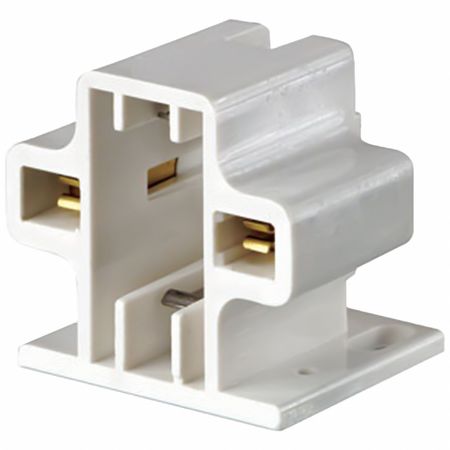 LEVITON Lampholder, 75 W, White, 2-Pin (G23) 26719-200