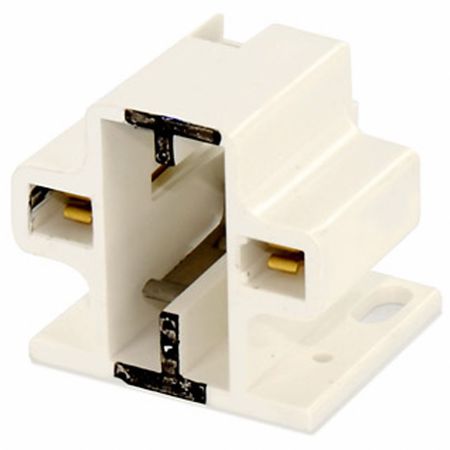 LEVITON Lampholder, 75 W, White, 2-Pin (GX23) 26720-200