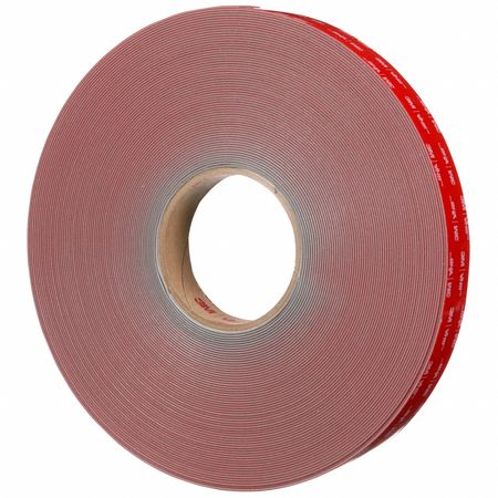 3M Double-Sided Foam Tape, 36 yd L, 1" W, PK9 RP+040GF