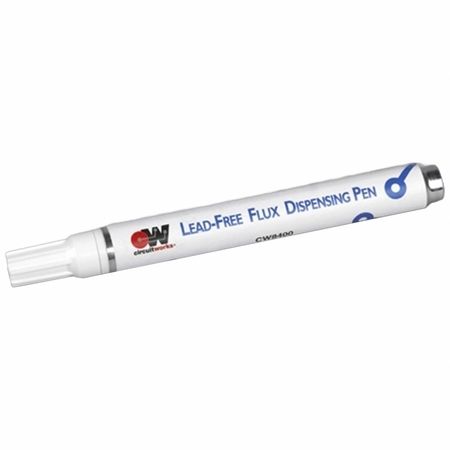 Chemtronics Pen Dispenser, 5-1/2In., Sliver, Flux CW8400