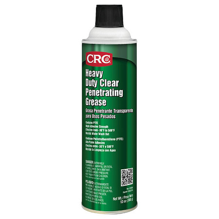 CRC 20 oz Penetrating Grease Aerosol can Clear 03056