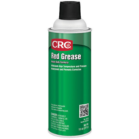 CRC Multipurpose Grease, Red Grease, NLGI Grade 2, 16 oz Aerosol Can, Red 03079