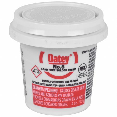 Oatey Paste Flux, Paste, Petroleum, 4 oz. 30013