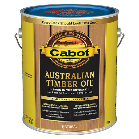Cabot Stain, Natural, Toned Flat, 1 gal. 140.0019400.007
