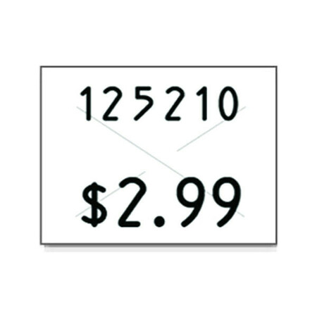 GARVEY Pricing Label Kit, 2-Line, White, PK3 90949