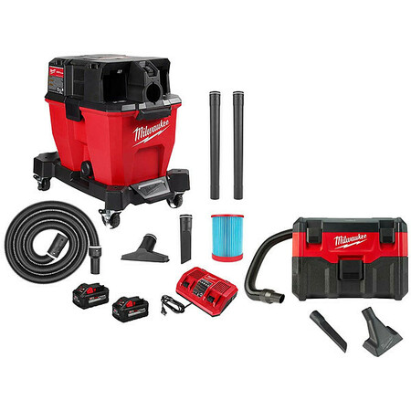 MILWAUKEE TOOL Vacuum Kit and Extra Vacuum 0920-22HD, 0880-20