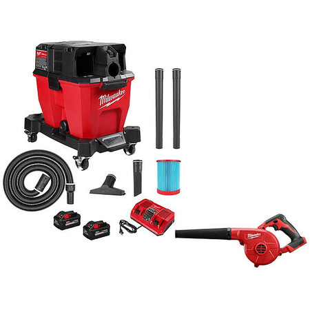 MILWAUKEE TOOL Vacuum Kit and Blower 0920-22HD, 0884-20