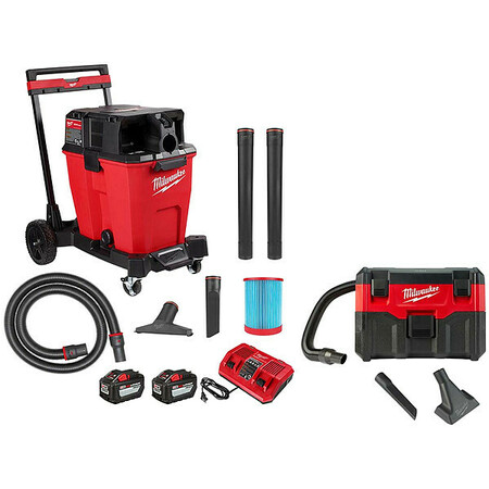 MILWAUKEE TOOL Vacuum Kit and Extra Vacuum 0930-22HD, 0880-20