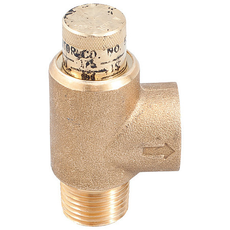 Watts Pressure Relief Valve, Brass, 300 psi 3/4 530-C