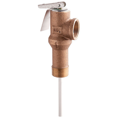 Watts Temperature Pressure Relief Valve, Copper 3/4 LF L100XL  150-210