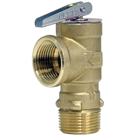 Watts Pressure Relief Valve, Copper Alloy, 75psi 3/4 LF3L-075