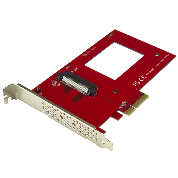 Startech.Com U.2 to PCIe Adapter - 2.5 U.2 NVMe SSD - SFF-8639 - x4 PCIe  PEX4SFF8639