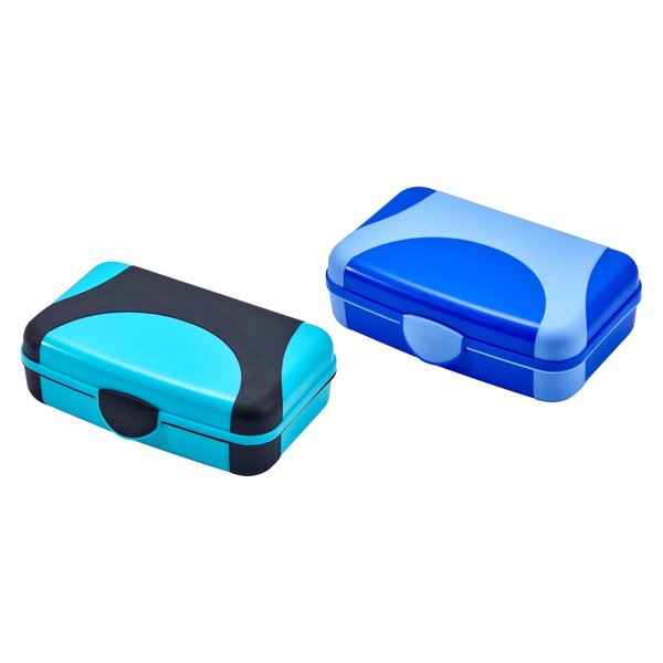 It's Academic Multi-Purpose Pencil Boxes, Blue and Turquoise, 2-Pack (91160-Bltq-2Pk)