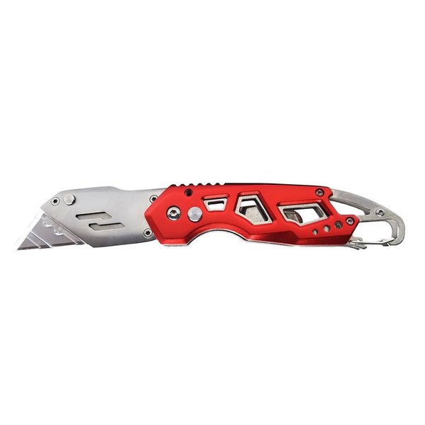 Superior Steel Folding Box Cutter with Belt Clip, Easy Release