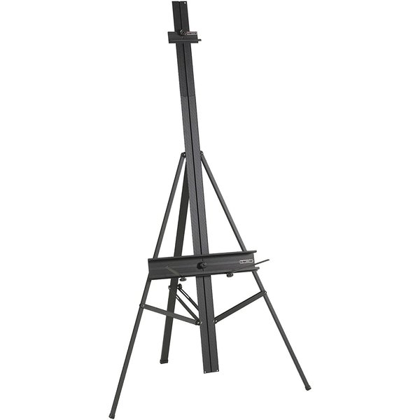 Bi-Silque Visual Communication Products GEC™ Portable Easel Stand  Heavy Duty Instant Collapsible Tripod, Black, Aluminum FLX10201MV