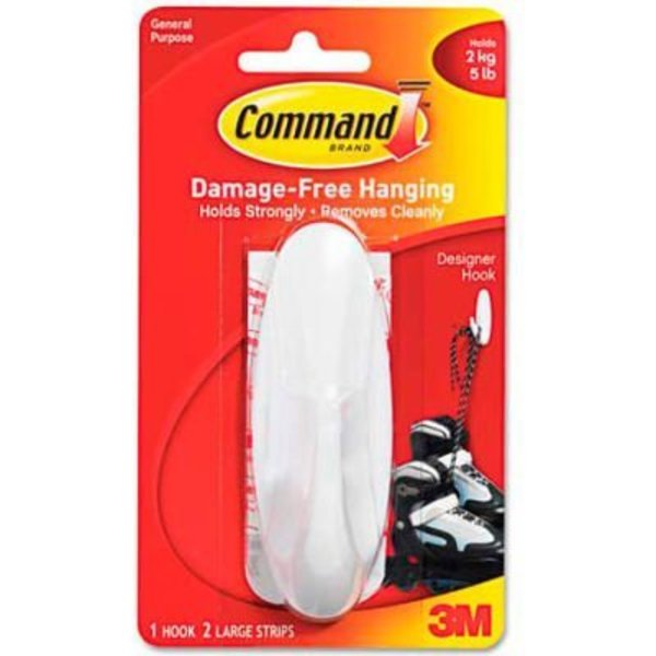 3M™ Command™ Hooks, White Utility Hook, Medium