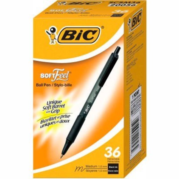 BIC Cristal Soft Medium Point Ballpoint Pens BLACK / BLUE / RED / GREEN
