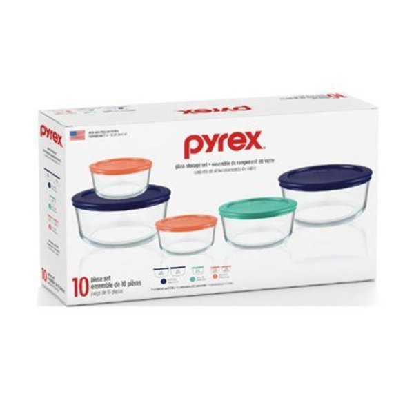 Pyrex 10pc Glass Storage Set