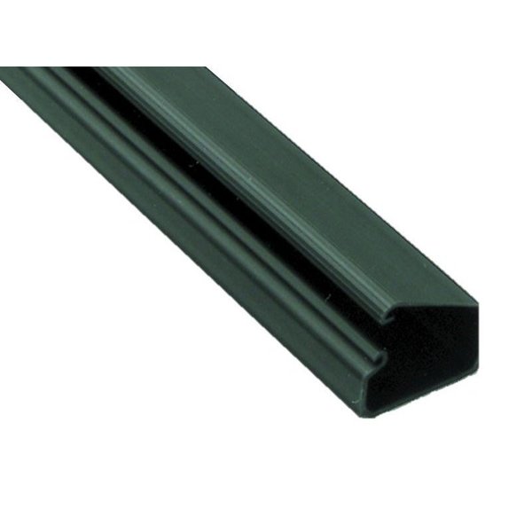Wire Trak Hinged Wall Cord Cover Cable Raceway - 1.5 W x .75 H - 6'  Length - Paintable PVC - Black WC500B-BLACK