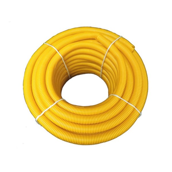 Kable Kontrol Kable Kontrol® Convoluted Split Wire Loom Tubing - 1/2  Inside Diameter - 100' Length - Yellow WL903-SP100-WHITE