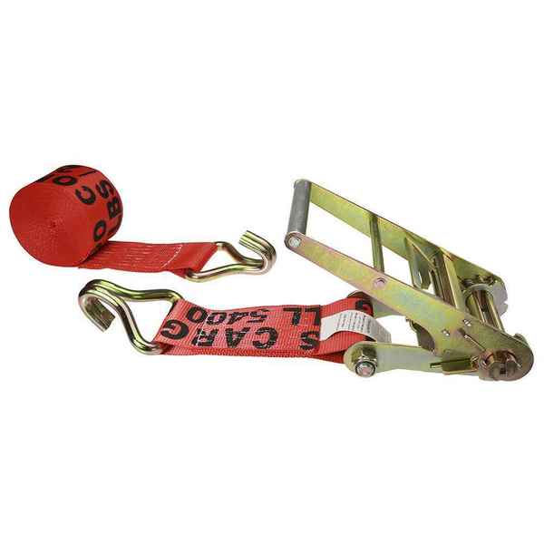 US Cargo Control 8520WH-RED 4 x 20' Red Ratchet Strap w/ Wire Hooks