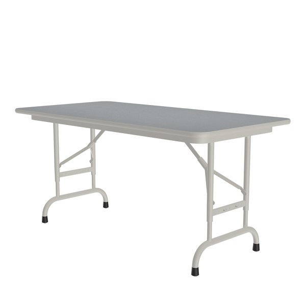 Correll CFA Adjustable HPL Folding Tables 24x48 Gray Granite
