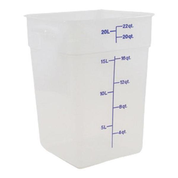 Cambro CamSquare 2 Quart Food Storage Container with Lid, 3-count
