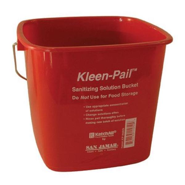 Kleen-Pail Cleaning Bucket, 1 1/2 gal, Red KPP196RD
