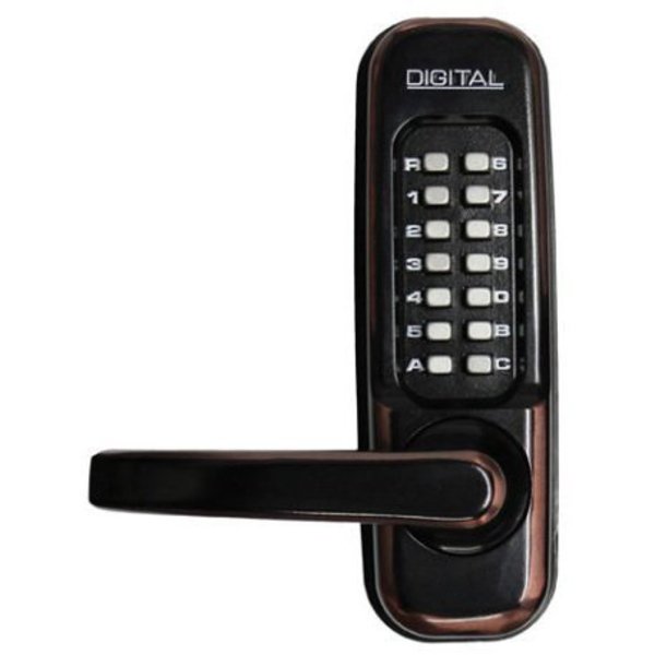 All-Weather Double Keypad Mechanical Keyless Latch Door Lock (Oil Rubbed  Bronze)