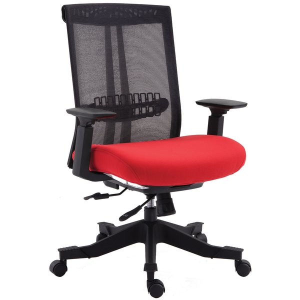 We'Re It Mesh it, Twyst Series Flex Mesh Task Chair, Red Seat ...