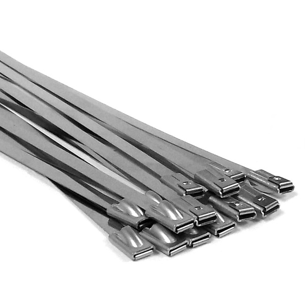 Us Cable Ties Cable Tie, 20, 300 lb, Stainless, 100 Pack 20SSW100