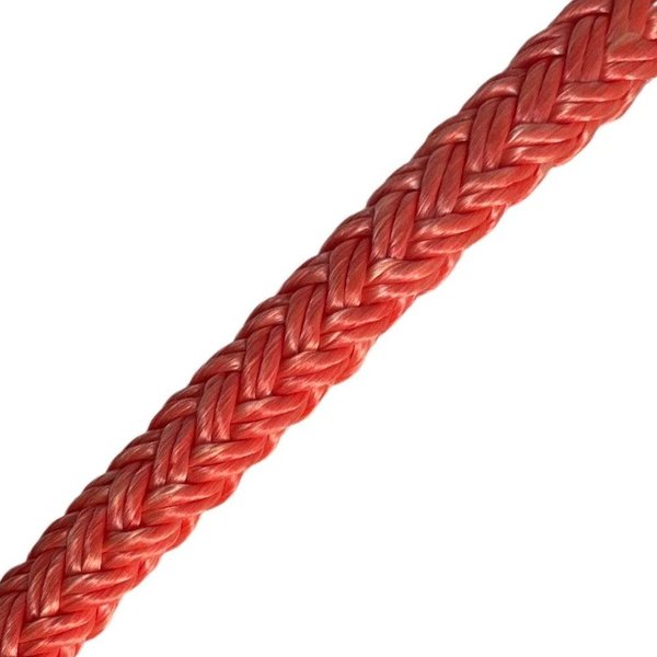 1/2in 12mm LDB Coated Polyester Double Braid w/ Notch Rapid Rig with Eye  Splice