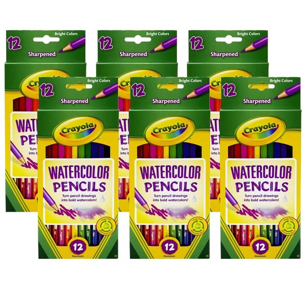 Crayola Watercolor Colored Pencils, PK72 BIN4302