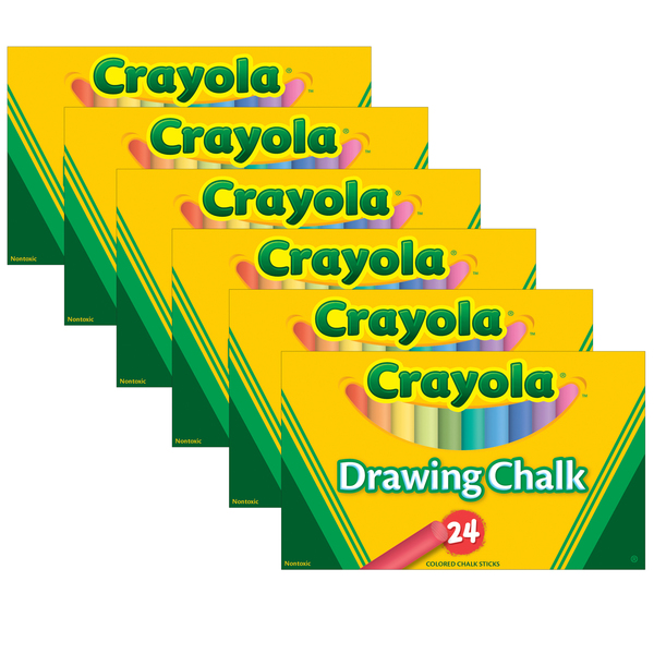 Crayola Colored Drawing Chalk, PK144 BIN510404BN