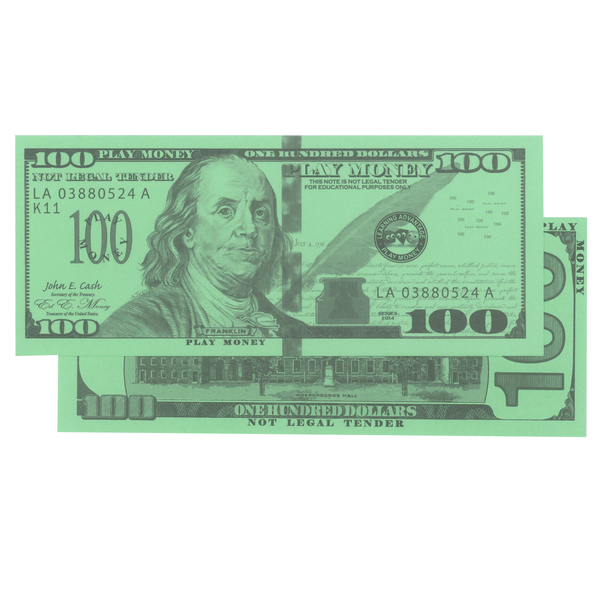 Play Money One Dollar Printable Resource