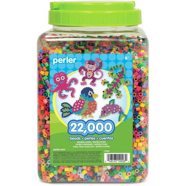 Perler Beads Bulk Assorted Multicolour Fuse Beads - 18,000 Multi