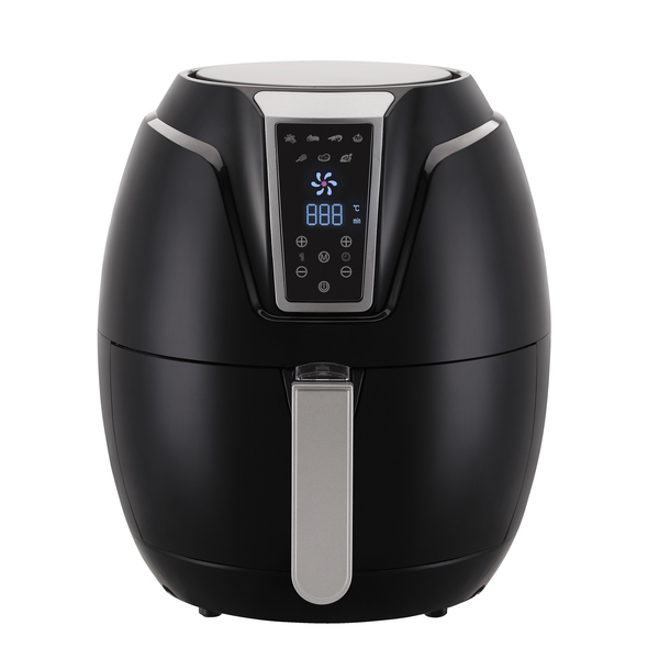 Emerald Air Fryer 5.2 Liter Capacity w/ Digital LED Touch Display & Slide  out Pan/Detachable Basket 1800 Watts (1807)