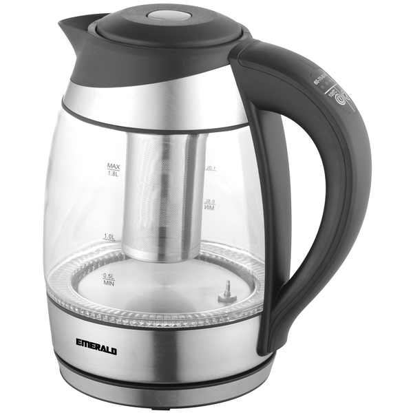 Emerald 1.8L Glass Electric Kettle with temperature presets SM-KET