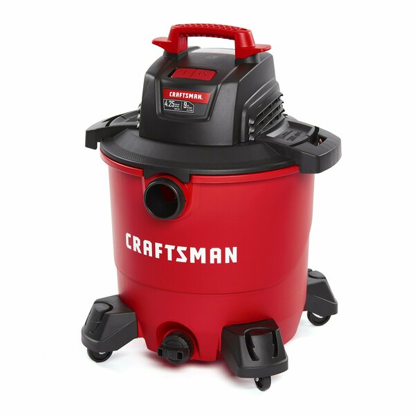 Craftsman 9 Gallon 4.25 Peak HP Wet/Dry Vac, Portable Shop Vacuum with Attachments CMXEVBE17590